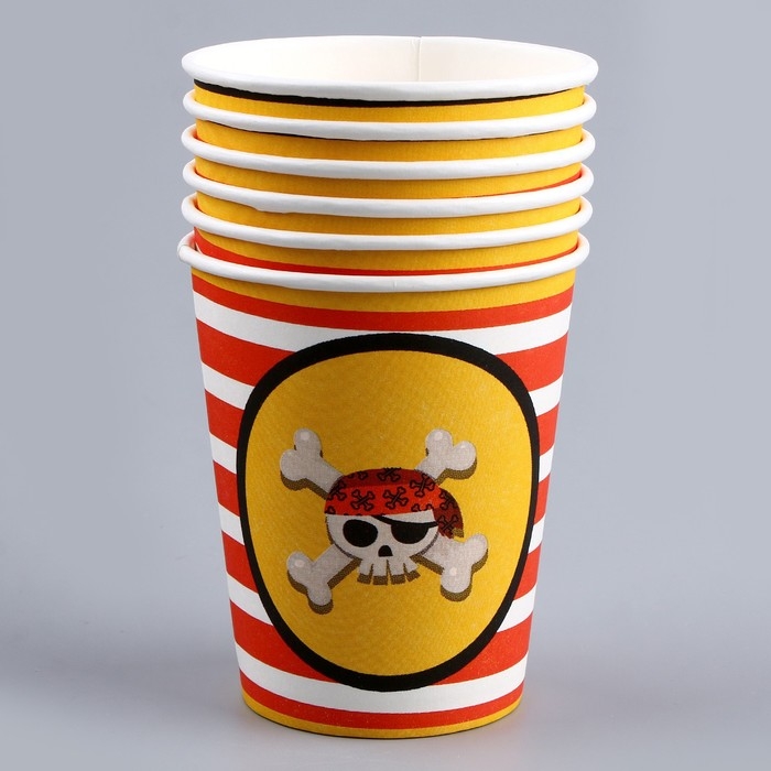 Набор бумажной посуды одноразовый С праздником!»: 6 тарелок, 6 стаканов Набор бумажной посуды одноразовый С праздником!»: 6 тарелок, 6 стаканов