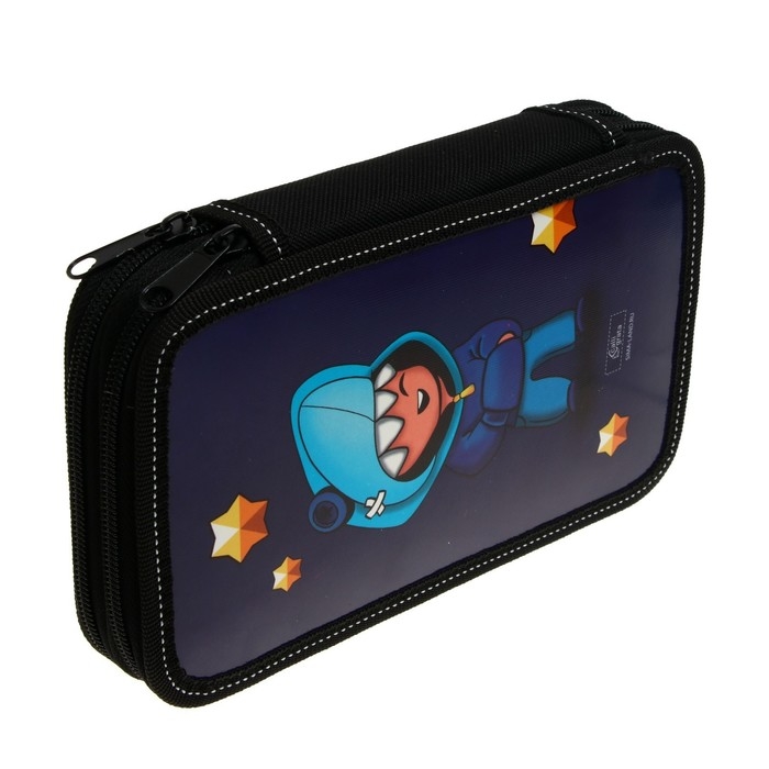 Пенал 2 секции, 125 х 205 х 40 мм, Calligrata 30П26/2 Stars team, ламинированный картон Пенал 2 секции, 125 х 205 х 40 мм, Calligrata 30П26/2 Stars team, ламинированный картон