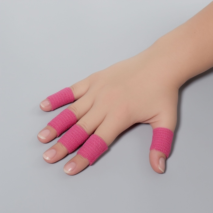 Лента-бандаж защитная, для пальцев, 2,5 см × 3 м, цвет МИКС Лента-бандаж защитная, для пальцев, 2,5 см × 3 м, цвет МИКС