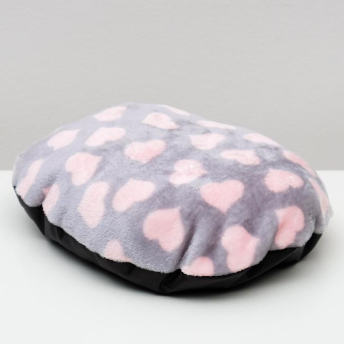 Лежанка  Лежанка "Оксфорд" №2, с мехом, 46 х 36 х 15 см микс цветов