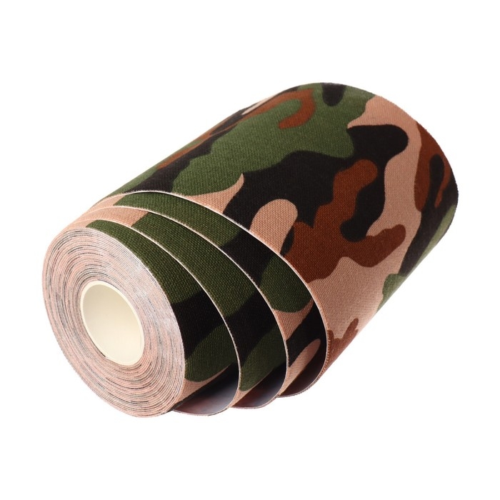 Кинезио - тейп, 10 см × 5 м, цвет камуфляж Кинезио - тейп, 10 см × 5 м, цвет камуфляж