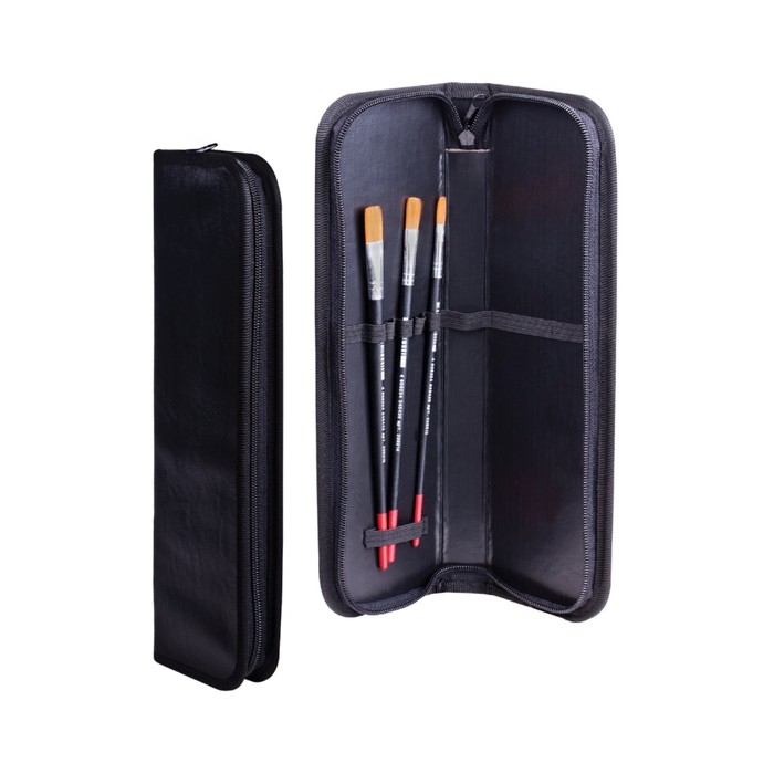 Пенал для кистей 270 х 90 кожзам, ФК-1, черный Пенал для кистей 270 х 90 кожзам, ФК-1, черный