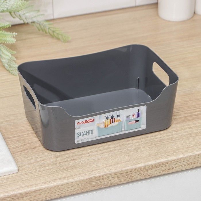 Корзина для хранения Scandi, 3,1 л, 24×17×9 см, цвет МИКС Корзина для хранения Scandi, 3,1 л, 24×17×9 см, цвет МИКС