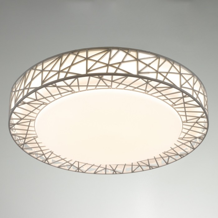 Светильник "Птичье гнездо" LED 36Вт 3000-6000К белый d.39 см