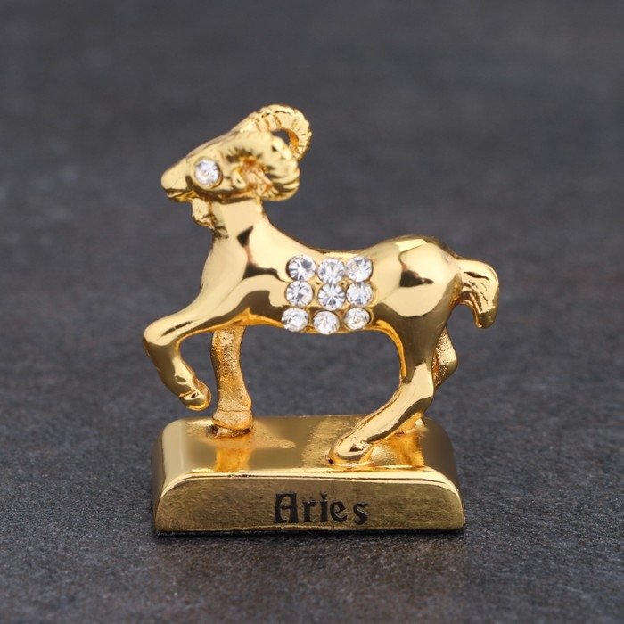 Сувенир знак зодиака "Овен", с кристаллами