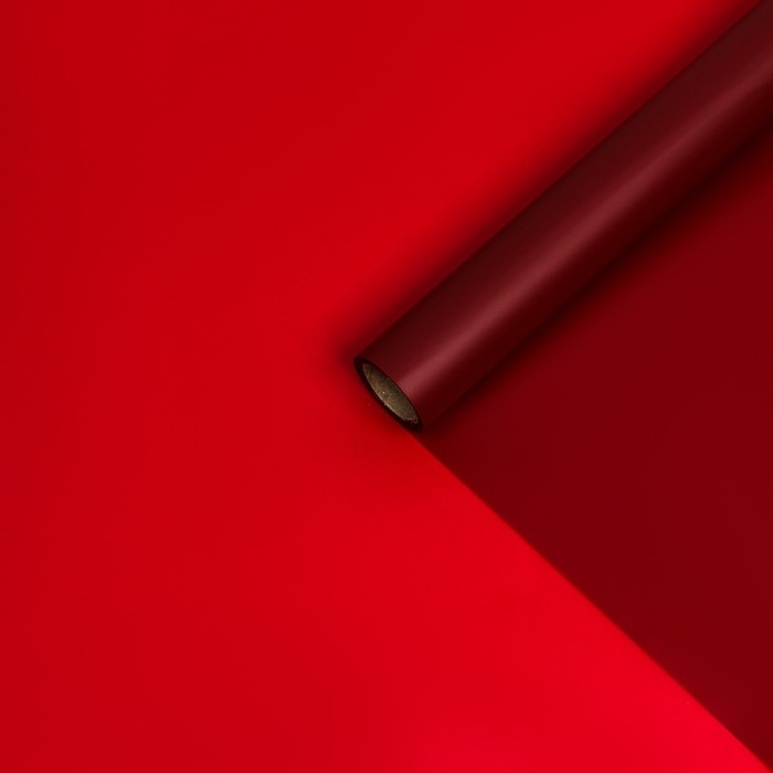 Пленка для цветов, матовая, вишнёный, 0,58 х 10 м Пленка для цветов, матовая, вишнёный, 0,58 х 10 м