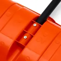 Лопата 500 х 375 мм, пластик, металлический черенок, оцинкованная планка Вьюга №2 Премиум