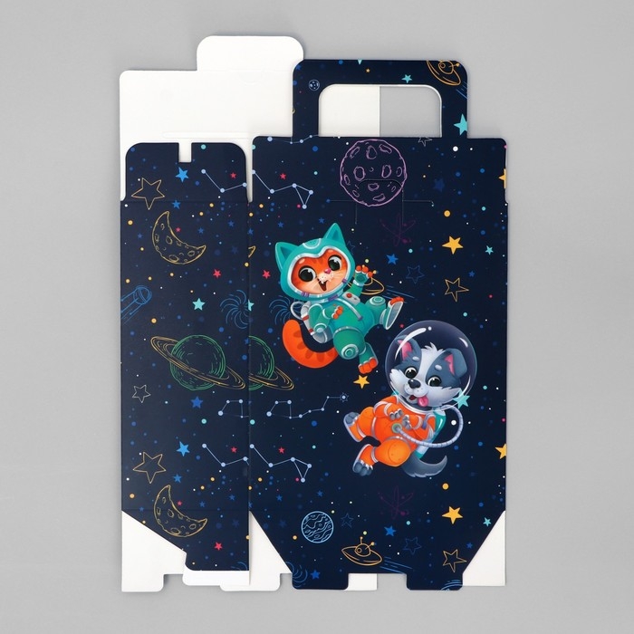 Коробка подарочная складная, упаковка, «Космос: Космическое счастье», 18 x 15 x 7.5 см Коробка подарочная складная, упаковка, «Космос: Космическое счастье», 18 x 15 x 7.5 см