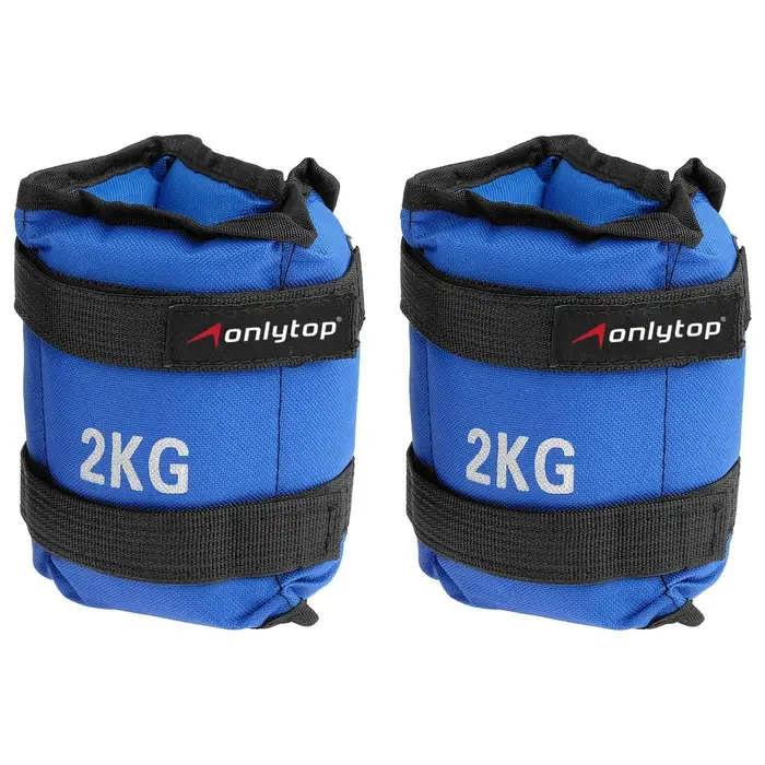 Утяжелители ONLYTOP, 2 шт. &times; 2 кг, цвет синий