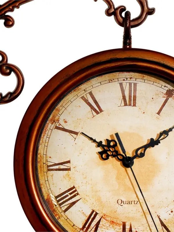 Часы настенные интерьерные &laquo;Сабатини&raquo;, двусторонние, на подвесе, плавный ход, 35&times;30 см, d=19.5 см, от батарейки 1хАА