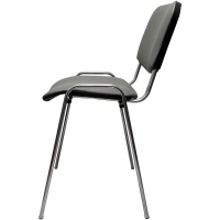 Стул КО_EChair Rio(ИЗО) РС01.00.10 к/з сер мат.тис 503, каркас под хром