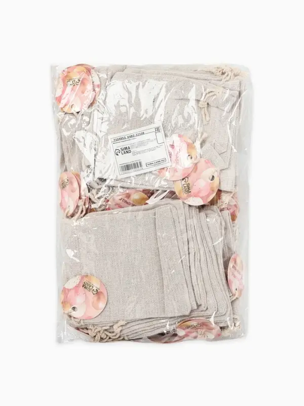 Мешочек подарочный &laquo;Хлопок&raquo;, 10&times;12 см, цвет кремовый