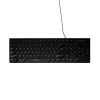 Клавиатура Smartbuy ONE 250, проводная, мембранная, 104 клавиши, USB, с подсветкой,чёрная
