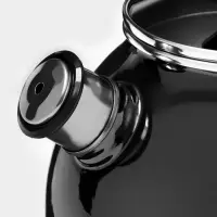 Чайник Bon appetit, 3 л, со свистком, индукция, эмалированная сталь, серый