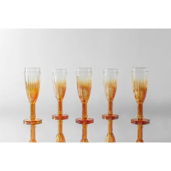 Бокал из стекло для шампанского «Босфор», 180 мл, 7×20 см, цвет градиент золото Бокал из стекло для шампанского «Босфор», 180 мл, 7×20 см, цвет градиент золото