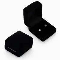 Футляр под серьги, кольцо &laquo;Традиции&raquo;, бархатный, 4.5&times;5 см, чёрный