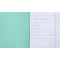 Тетрадь в зеленом офсете  12л, линия  уп. по 20 шт./запайка,100% белизна