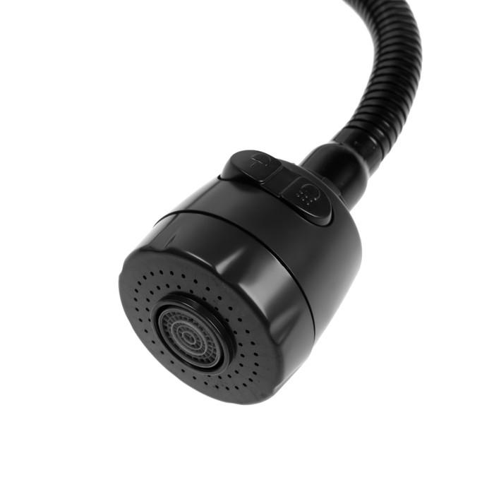 Смеситель для кухни ZEIN Z2391, гибкий излив, картридж 40 мм, нержавеющая сталь, черный Смеситель для кухни ZEIN Z2391, гибкий излив, картридж 40 мм, нержавеющая сталь, черный