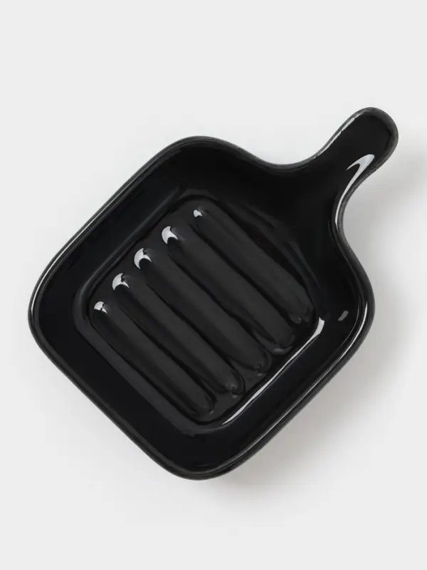 Набор соусников с ручкой Набор соусников с ручкой "Сковорода", 4 шт 10 х7 х 2,2 см, цвет черный