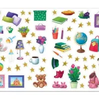 Книги с наклейкам &laquo;Наряди куколку. Для малышей&raquo;, набор 4 шт. по 12 стр.