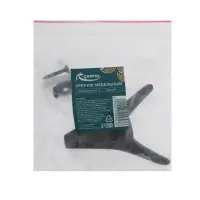 Крючок мебельный CAPPIO HORN, двухрожковый, цвет черный, 3 шт.