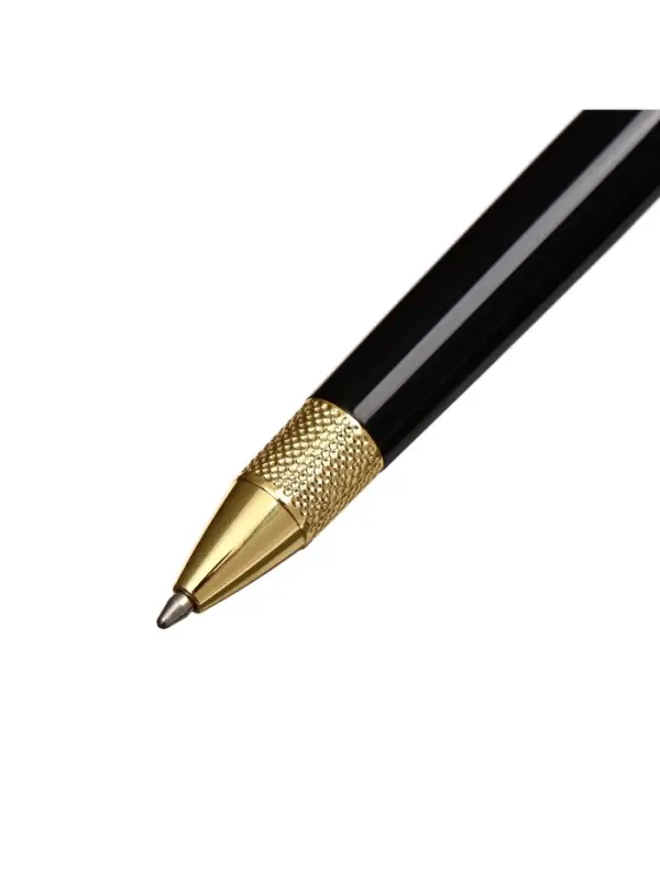 Ручка подарочная Calligrata &laquo;Вензура&raquo;, шариковая, поворотная, в футляре кожзам, корпус чёрный с золотым