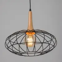 Светильник &laquo;Чикаго&raquo; 1&times;40 Вт Е27 черный/коричневый 39&times;39&times;35(135)см