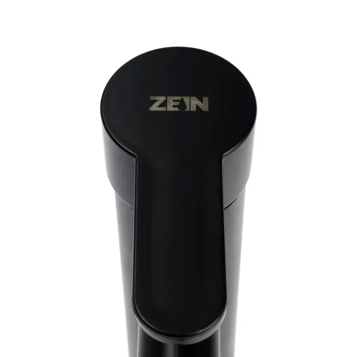 Смеситель для раковины ZEIN Z3653, однорычажный, высота излива 8 см, ABS-пластик, черный
