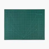 Мат для резки, двусторонний, 60&times;45 см, А2, зелёный
