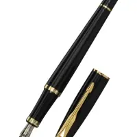 Ручка подарочная Calligrata. VIP, перьевая, в футляре кожзам, корпус чёрный