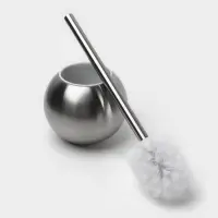 Ёршик для унитаза с подставкой St&ouml;lz, 12&times;12&times;37 см, нержавеющая сталь