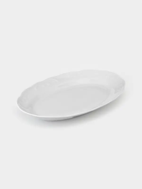 Блюдо сервировочное Добрушский завод &laquo;Бельё&raquo;, 31.5&times;22 см, фарфор, белое