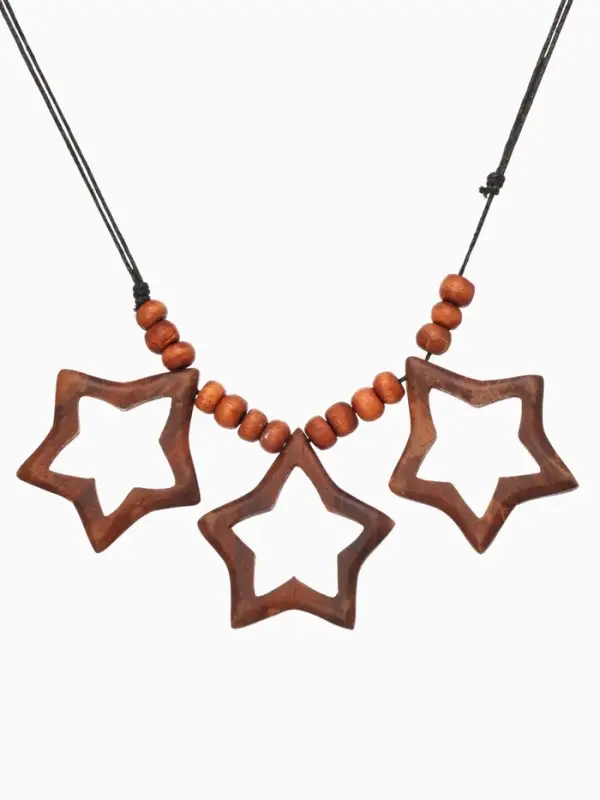 Кулон &laquo;Три звезды&raquo;, дерево соно