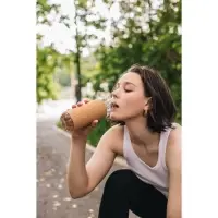 Бутылка для воды Magistro Cork, с элементами пробки, 610 мл, 7.5&times;7.5&times;22 см, пластик