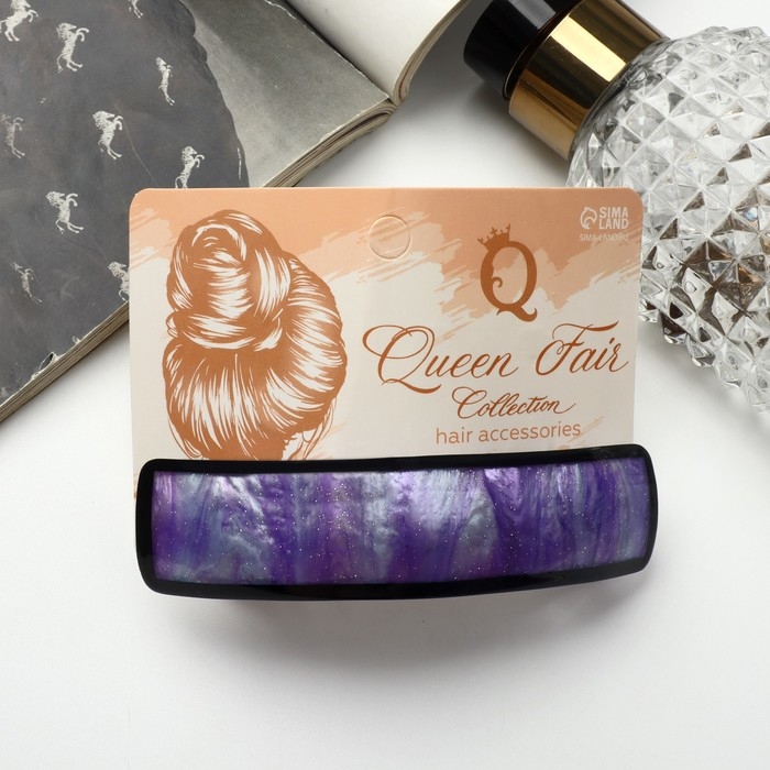 Заколка-автомат для волос Заколка-автомат для волос "Авиор" буря красок, 9 см, микс