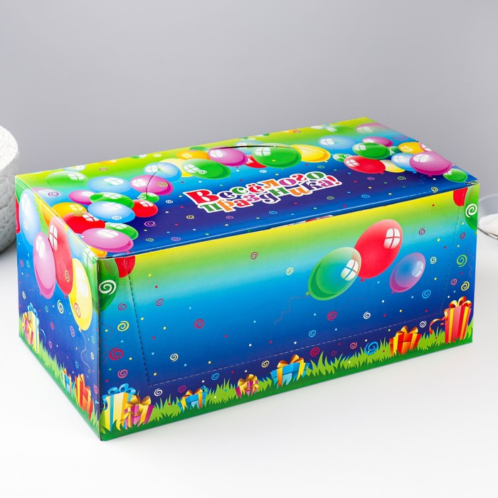 Шоу-бокс со свечами для торта цифры  Шоу-бокс со свечами для торта цифры "С подарком", 10,2 см, 50 штук