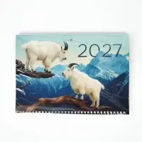 Календарь 2027 квартальный стандарт &laquo;Горные козлы&raquo;