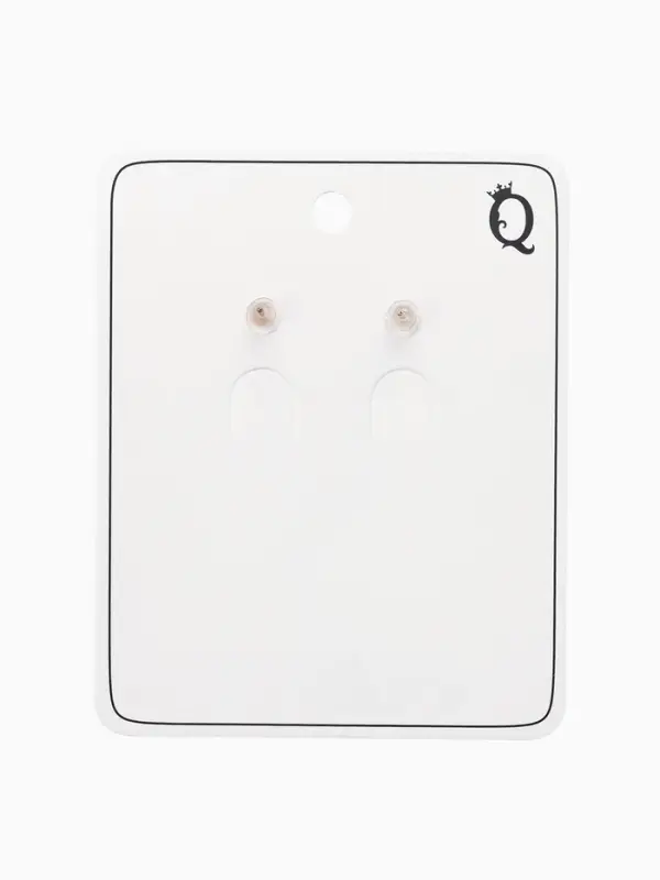 Серьги &laquo;Цветок розы&raquo;, белые в золоте