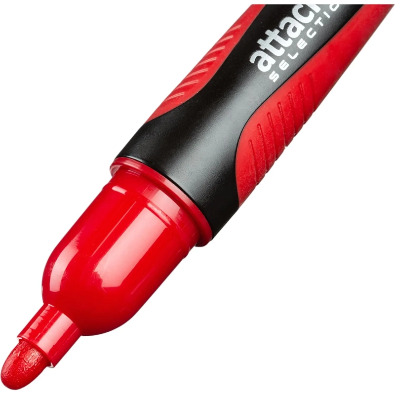Маркер перманентный Attache Selection Pegas красный, 2-5мм
