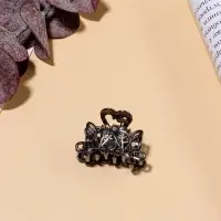 Крабик для волос &laquo;Серый блеск&raquo;, 2.5 см, серебристый