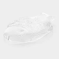 Блюдо сервировочное Paşabah&ccedil;e Marine, 35.5&times;25.4 см, стекло, прозрачное