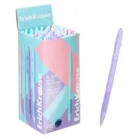 Ручка шариковая автоматическая ErichKrause R=301 Matic&Grip Pastel, узел 0.7 мм, синяя