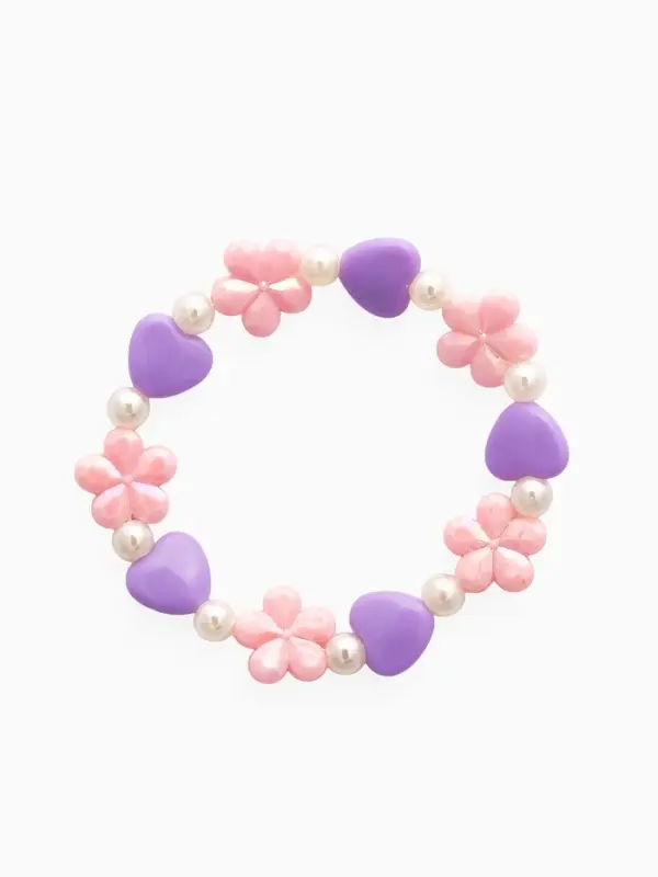 Набор детский &laquo;Выбражулька. Ромашки с бабочкой&raquo;, 2 предмета: бусы, браслет, МИКС