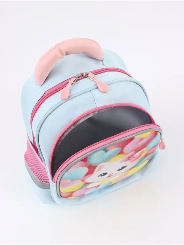 Рюкзак школьный, с эргономичной спинкой, 2 отделения &laquo;Милый коти&raquo;