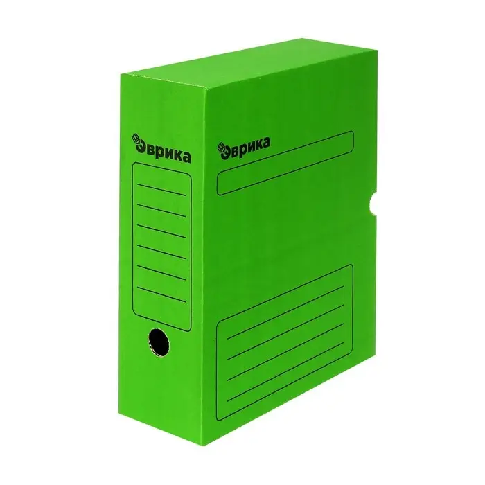 Короб архивный с клапаном А4 Calligrata, 100 мм, микрогофрокартон, до 900 листов, зеленый Короб архивный с клапаном А4 Calligrata, 100 мм, микрогофрокартон, до 900 листов, зеленый