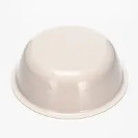 Миска двойная для животных &laquo;Мур-мяу&raquo;, 300 мл, на подставке, пластик, бежевая