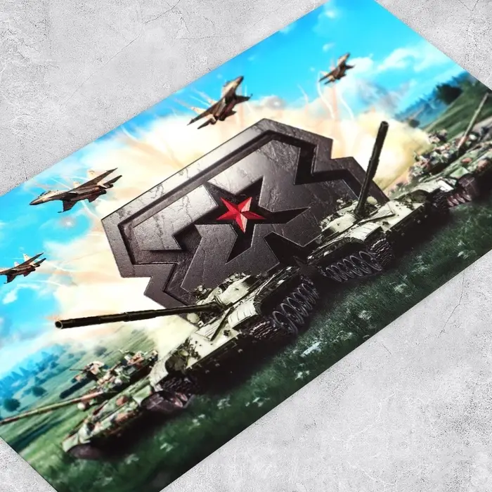 Конверт для денег «23 февраля», танки, 16.5 х 8 см