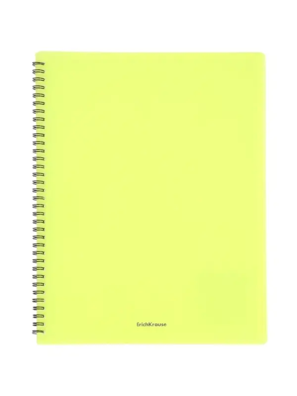 Папка с 20 вкладышами на спирали, А4, 600 мкм, ErichKrause Matt Neon, текстура &laquo;песок&raquo;, МИКС