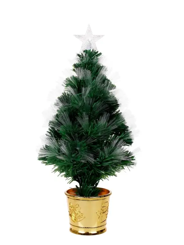 Ёлка светодиодная &laquo;Пучок&raquo; 60 см, диаметр нижнего яруса 37 см, 55 ПВХ веток