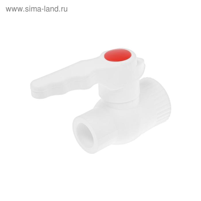 Кран шаровой VALFEX, d=20 х 1/2 Кран шаровой VALFEX, d=20 х 1/2", внутренняя резьба, комбинированный, полипропиленовый